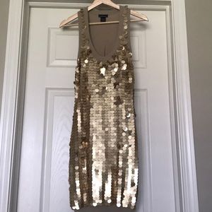 Sequin sweater dress